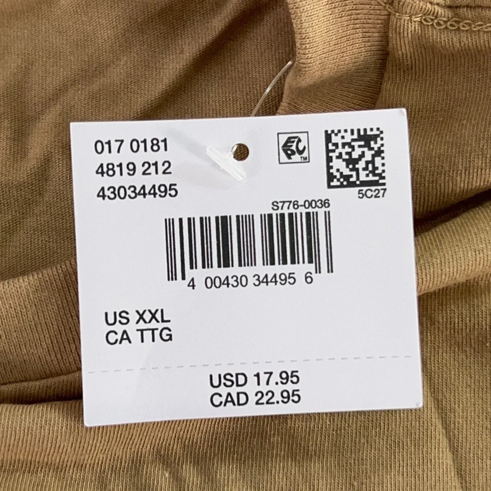 American Eagle Mens XXL Tan Graphic Logo Super Soft T-Shirt NWT